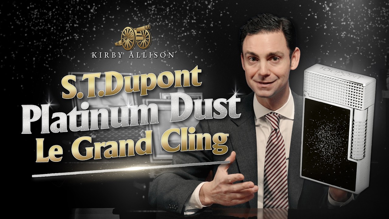 Первая в мире зажигалка Platinum Dust Le Grand Cling от S.T. Dupont: эксклюзив от Kirby Allison!