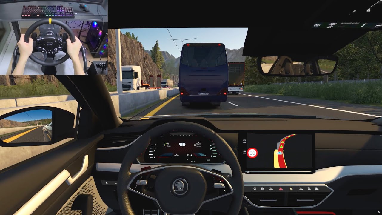 2022 Skoda Octavia┃Euro Truck Simulator 2 ┃MOZA R5 steering wheel
