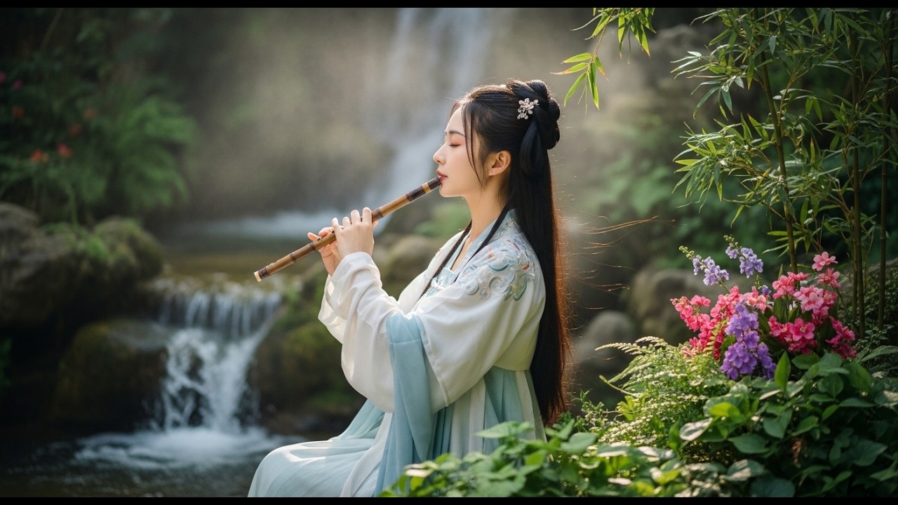 Healing Bamboo Flute Music 🌿 Deep Relaxation & Calm Night Sleep