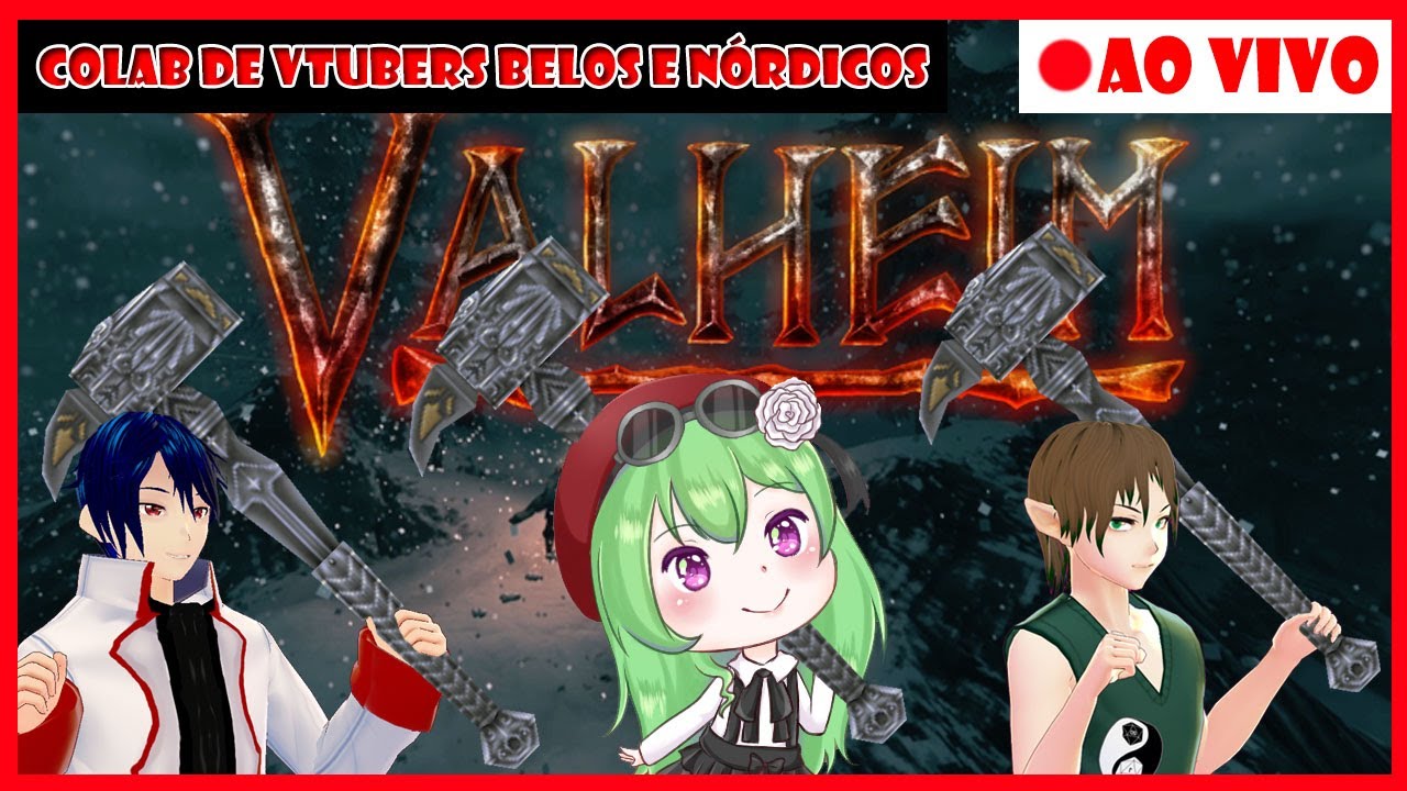 [Colab com Bardinar e Yumi Ai] Sobrevivendo como um Viking - Valheim - Live [Vtuber/Vstreamer BR]