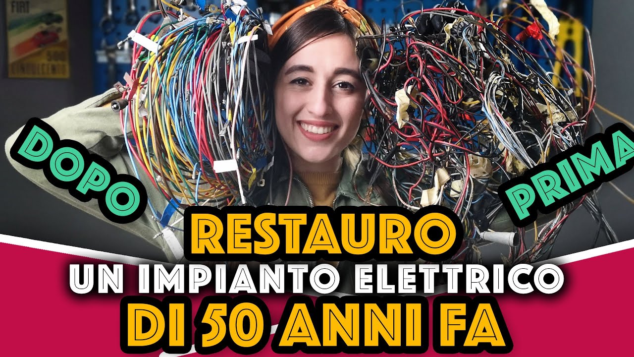 🤯 RESTAURO L'IMPIANTO ELETTRICO di un'auto di 50 ANNI FA (FIAT 500) 🤯