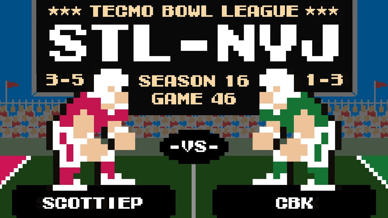 SCOTTIEP (3-5) vs CBK (1-3) | Tecmo Bowl XVI - Game 46