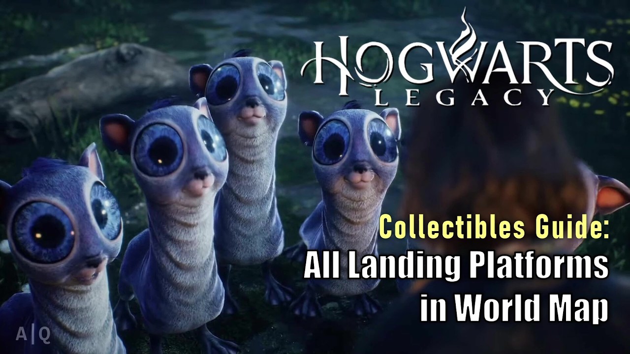 Hogwarts Legacy - Collectibles Guide - All Landing Platforms in World Map