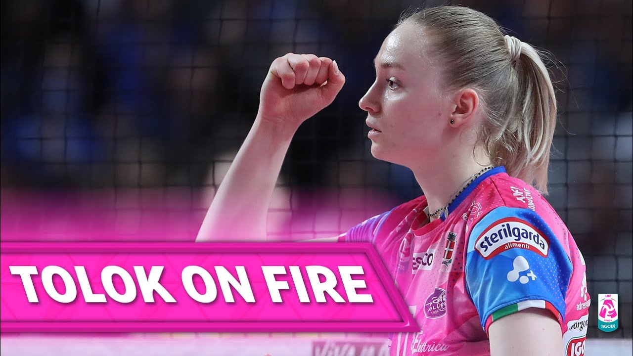 UNSTOPPABLE TOLOK, MVP & TOP Scorer in Game-4 Semifinal Playoff Novara - Conegliano | LVF 2024/25