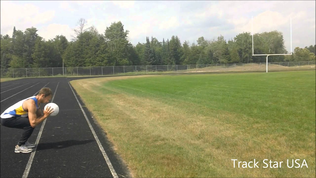 Med Ball Squat Throw For Sprinters