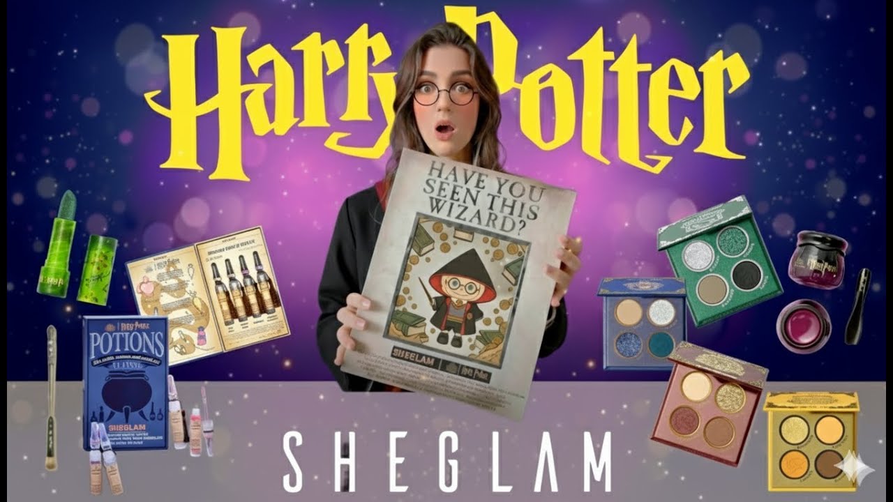 SHEGLAM HARRY POTTER: Testei a Coleção Completa da SHEIN!