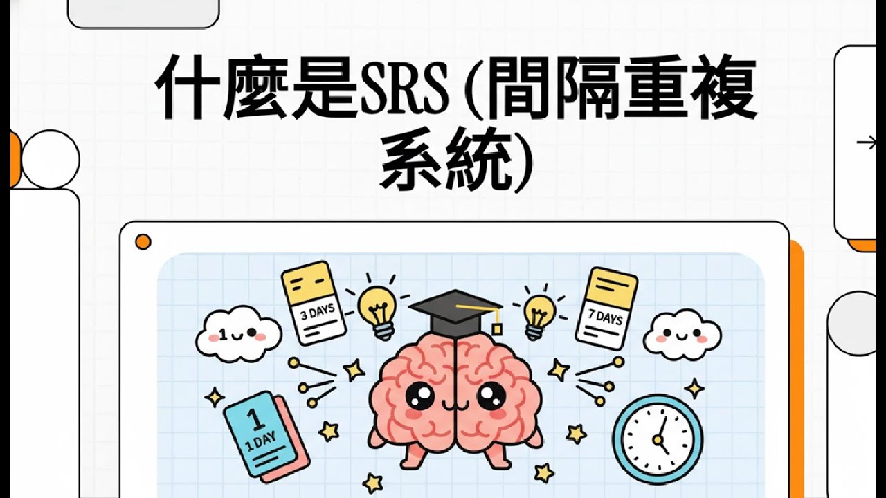 【語言學習方法】什麼是SRS 間隔重複系統(Spaced Repetition System, SRS) ?