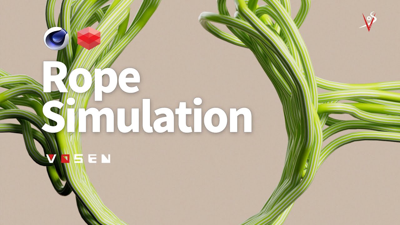 Rope simulation in cinema 4d