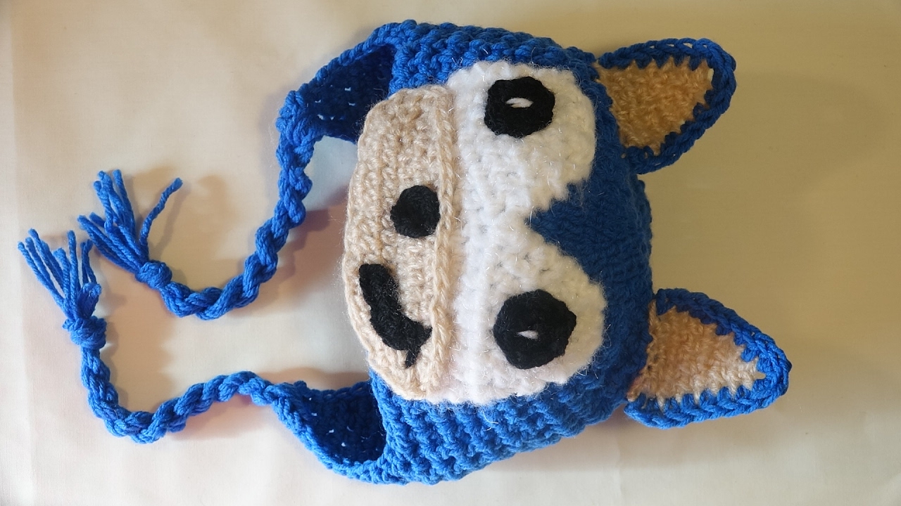 Gorro sonic para ninos crochet / crochet sonic hat