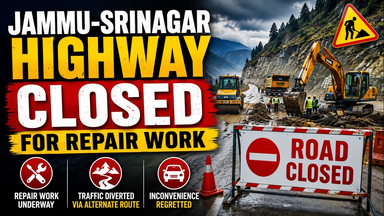Jammu-Srinagar highway closed for repair work