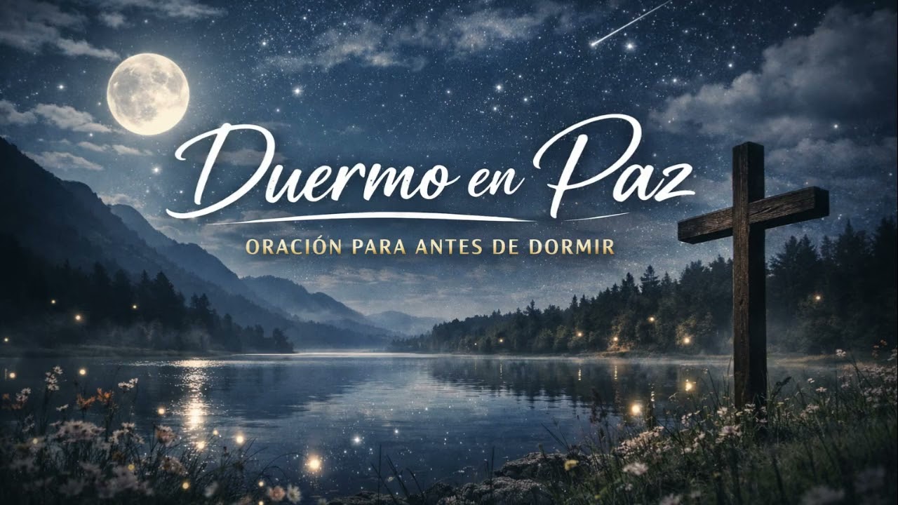 🌙 Duermo en Paz | Oración para Dormir en Paz 🙏 Música Cristiana🙏 Escribe “Amén” en los comentarios.