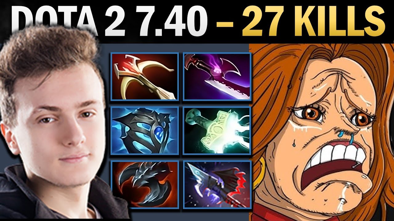 Lina Pro Mid with Silveredge and 27 Kills - Dota Gameplay