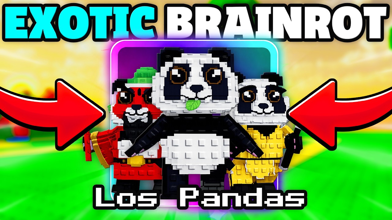 I Unlocked Exotic LOS PANDAS In Brainrot Tower Defense..