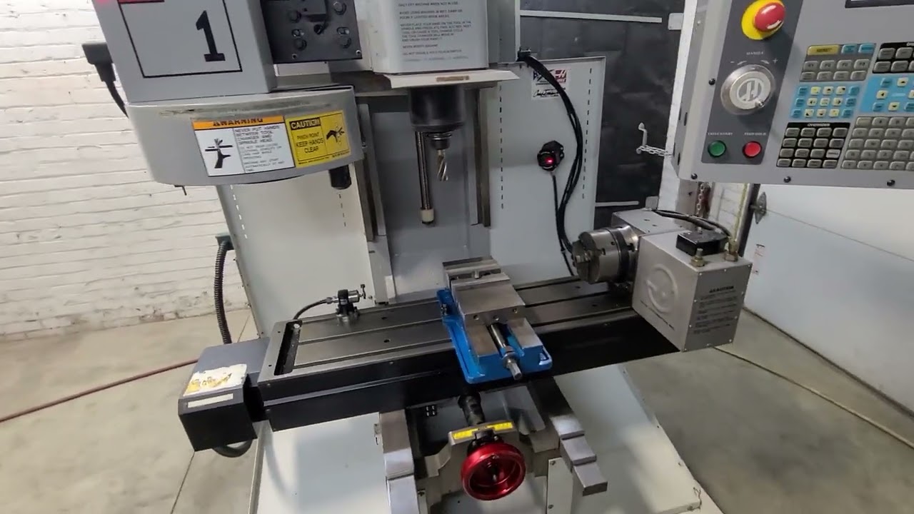 Haas Tm1 Vertical Maching Center with 4th Axis and Lots of Tooling.