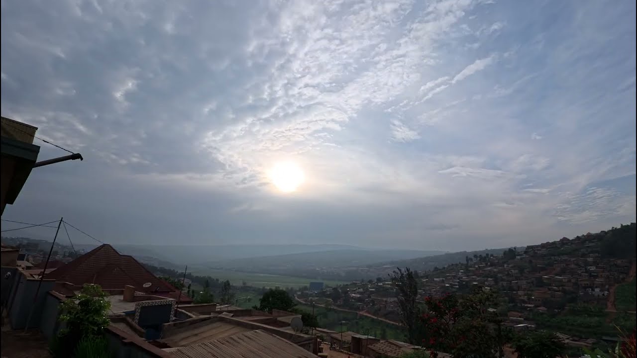 Sunset in Kigali on February 14