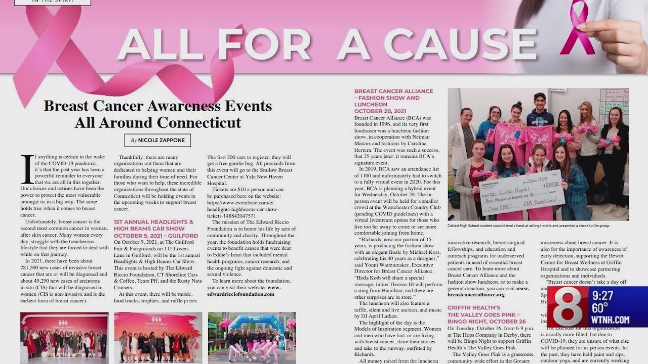 October issue of 'Seasons Magazine' is highlighting many topics including Breast Cancer Awareness Mo