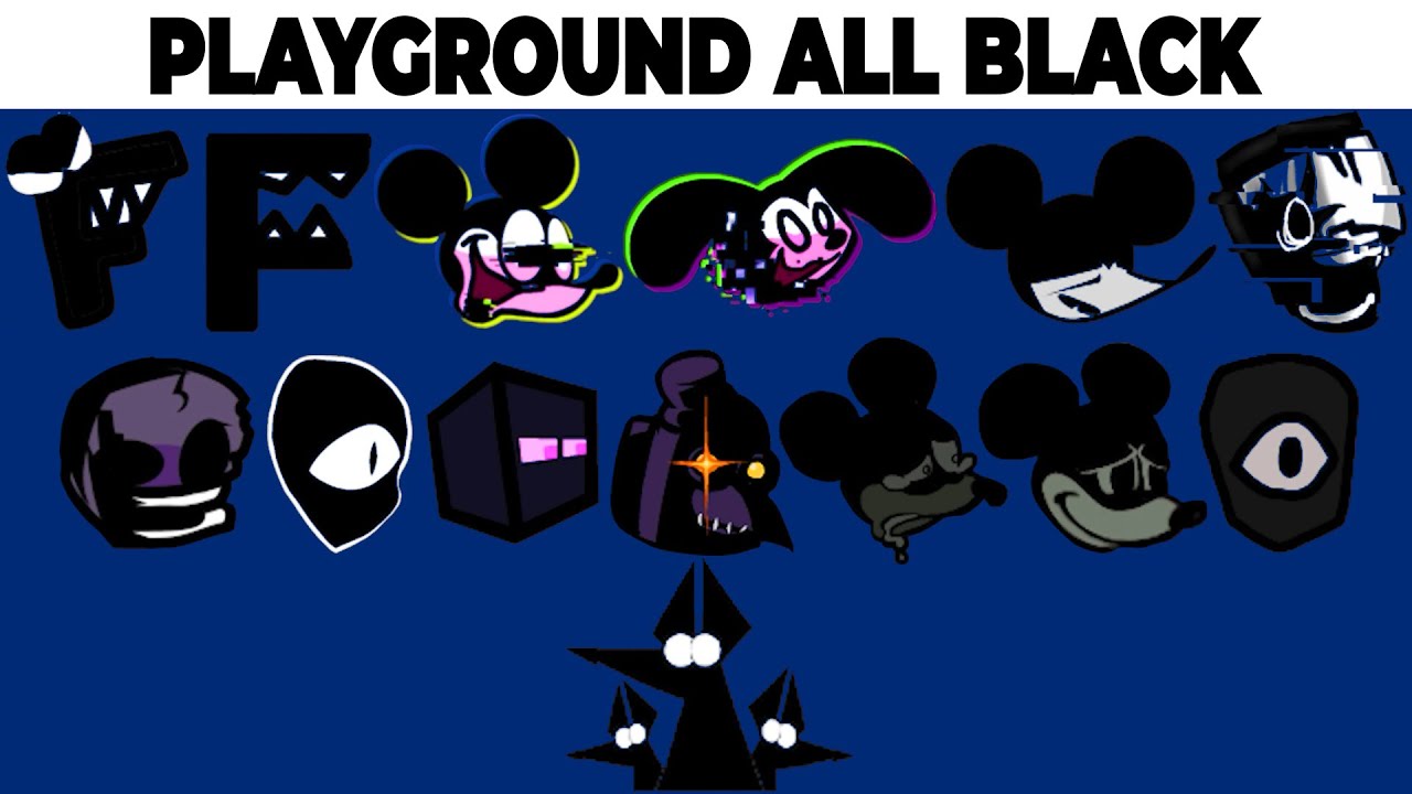 FNF Character Test | Gameplay VS My Playground | ALL Black Test #2