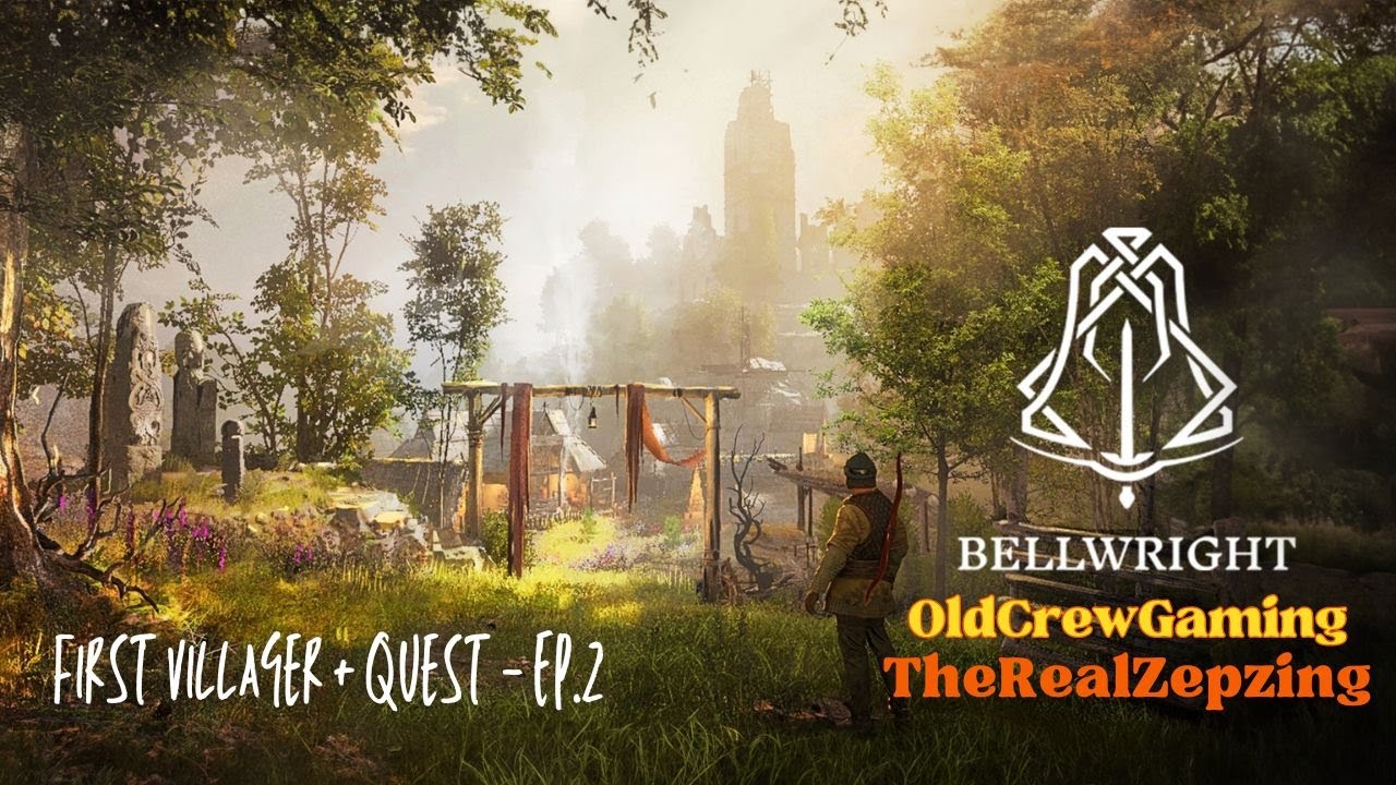 Bellwright: Day 2 - First Villager Recruited & Our First Quest! Building a Thriving Settlement