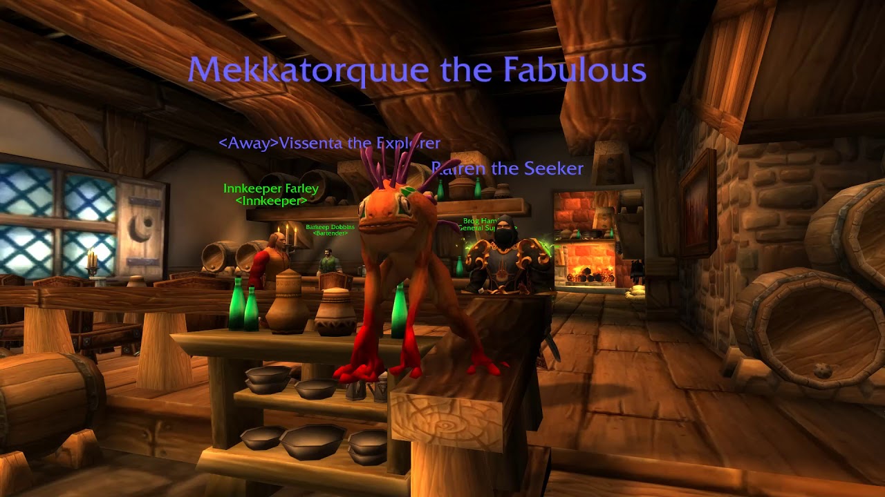 14 seconds of a dancing murloc in Goldshire inn