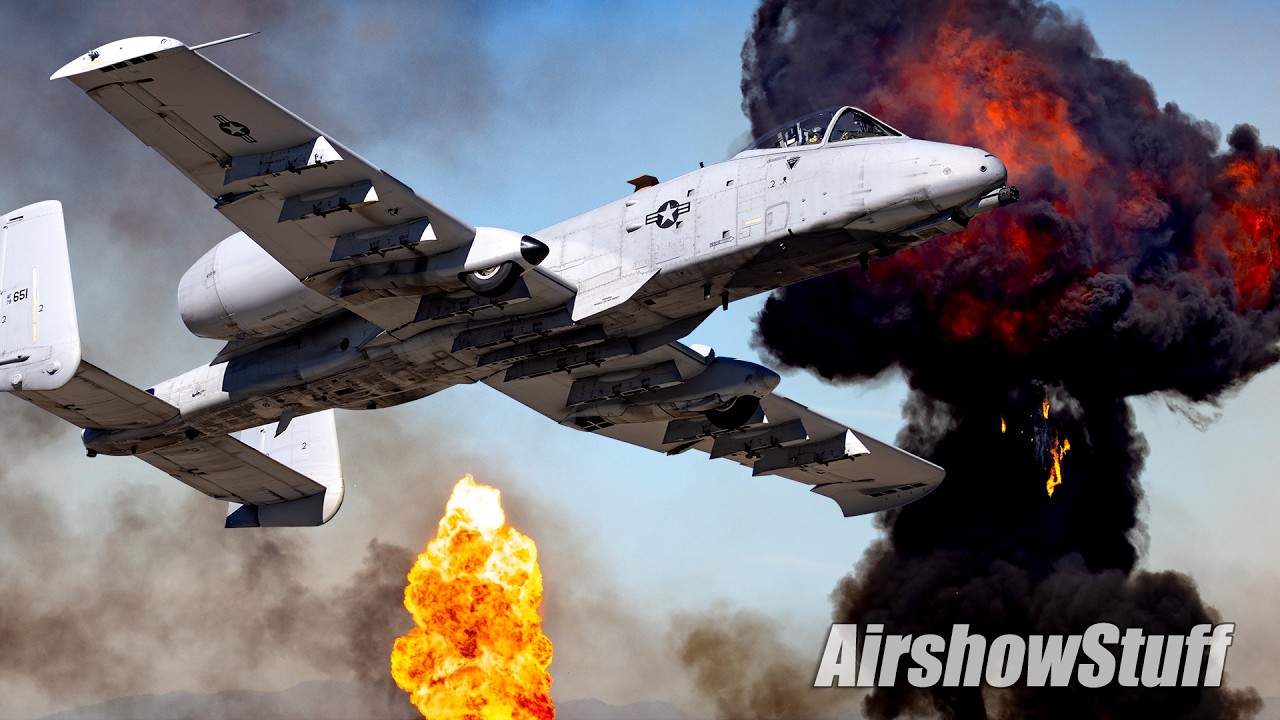 In the Pyro Field! A-10 Warthog and F-35 Lightning Close Air Support Demo - Luke AFB 2026