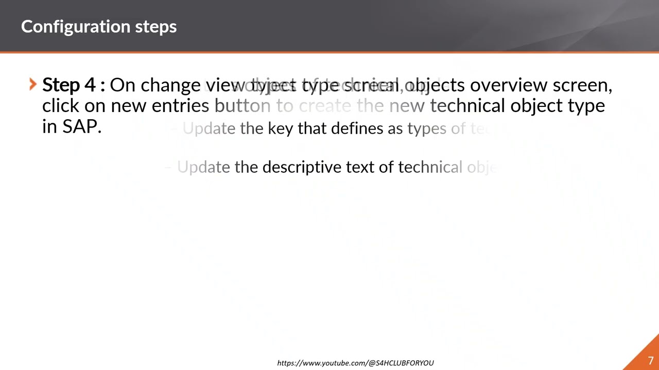 GU SAP S4H How to define types of technical objects in SAP PM