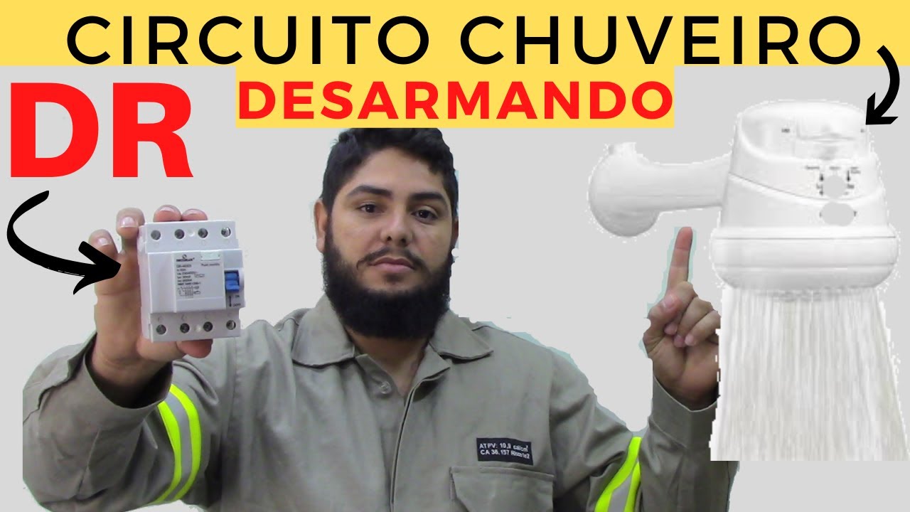 CIRCUITO do CHUVEIRO DESARMANDO  DR  aprenda....