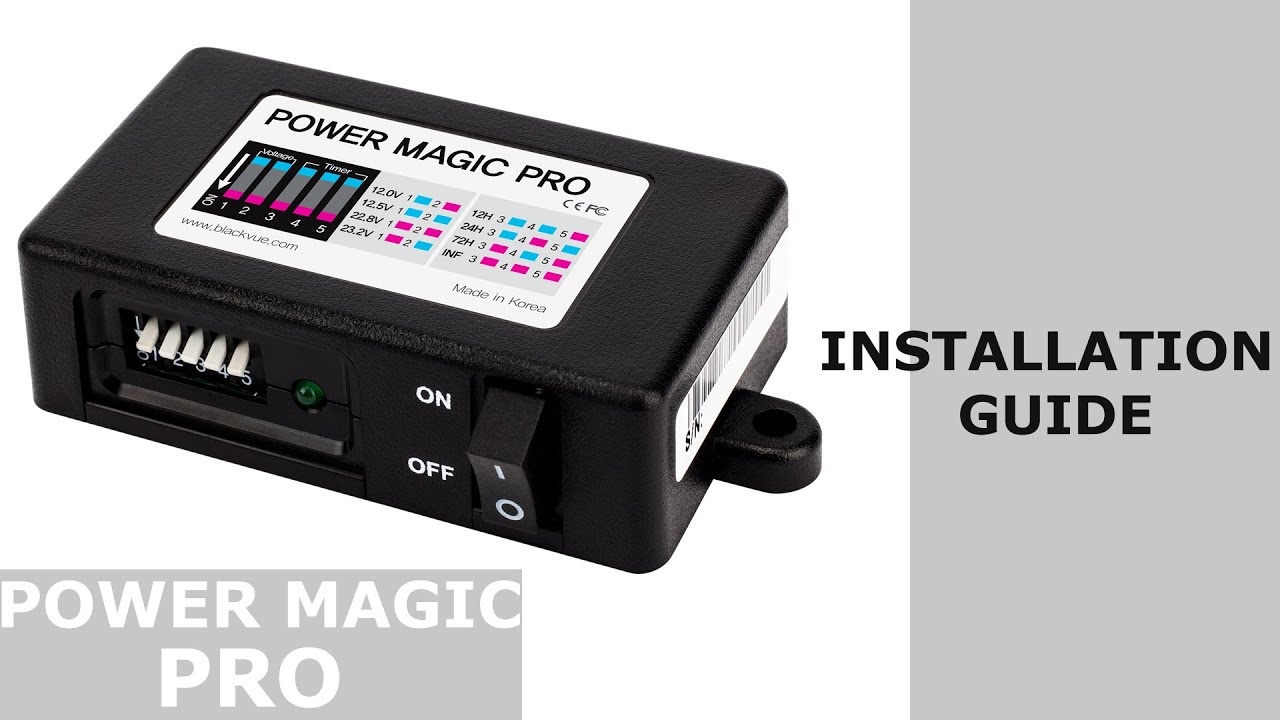 BlackVue Power Magic Pro – Руководство по установке