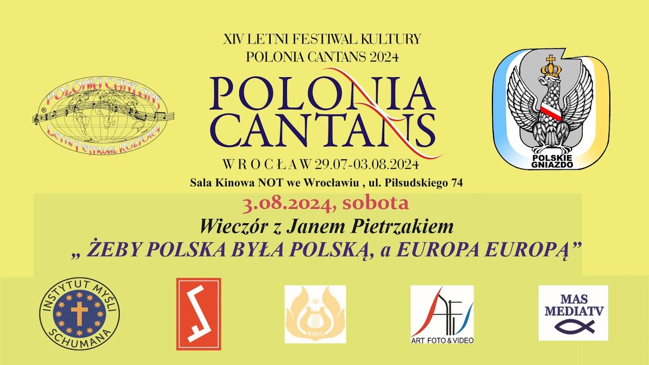 Wieczór z Janem Pietrzakiem – „ŻEBY POLSKA BYŁA POLSKĄ, a EUROPA EUROPĄ”