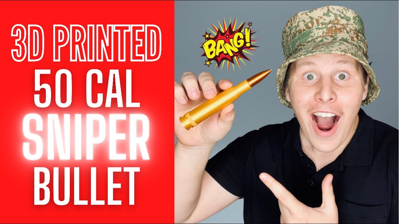 3D Printed Ammunition is a myth? || .50 Cal Sniper Bullet || Cool 3D prints #SHORTS