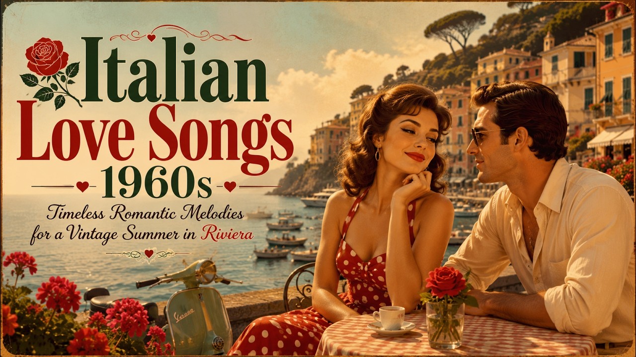 🌹 Italian Love Songs 1960s ❤️ Timeless Romantic Melodies for a Vintage Summer in Riviera