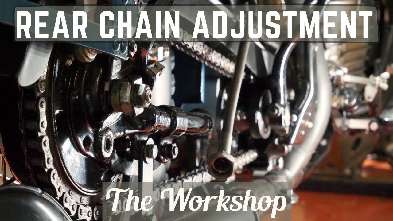 How to adjust the rear chain - 1945 Harley Davidson WL / ep147