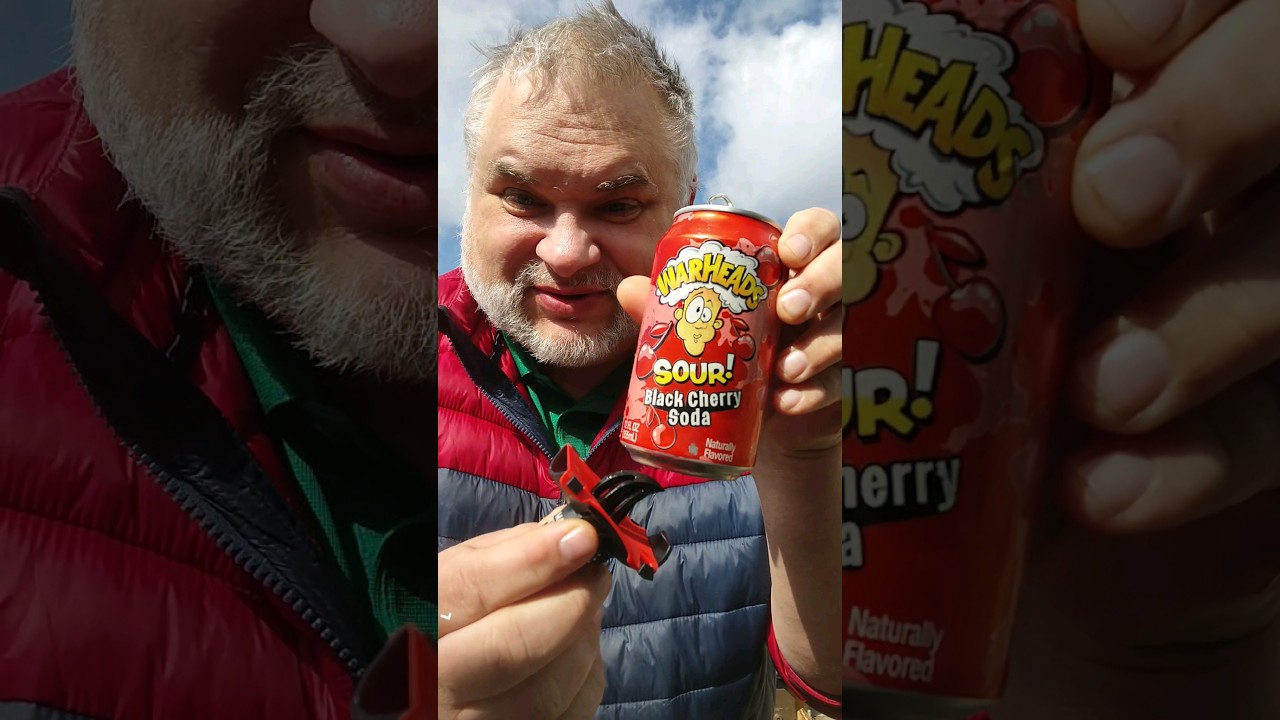 KRAK'IN a Warheads Sour Black Cherry Soda! #success