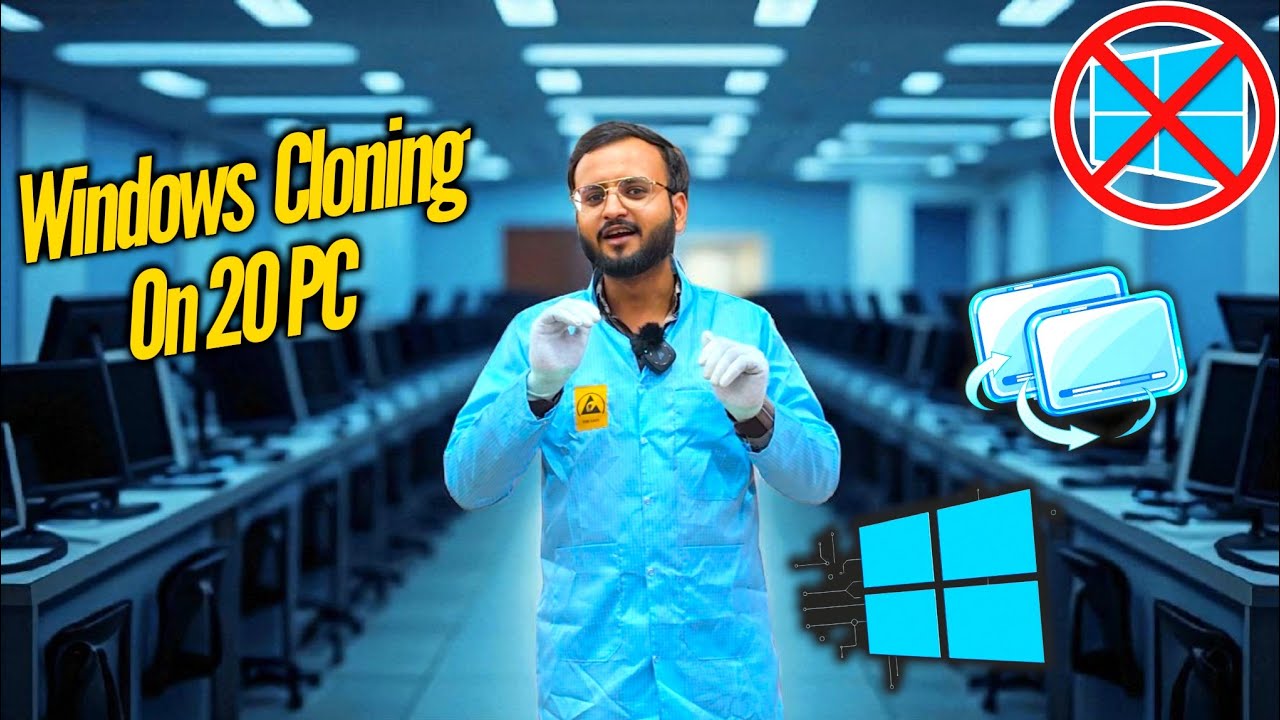 How to Install Windows on Multiple PCs at Once | Using Cloning | Complete Lab Setup |