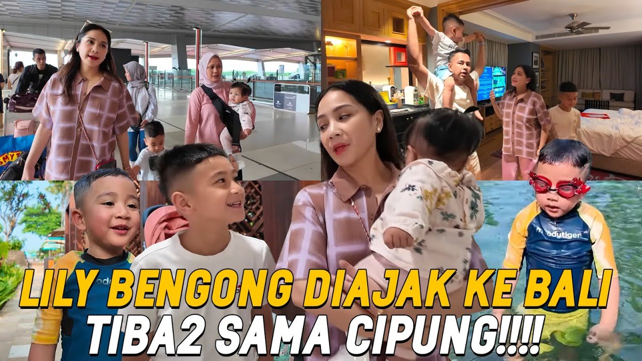 CIPUNG TRAKTIR JALAN2 KE BALI SEBELUM PESTA ULANGTAHUN!!! BABY LILY PERDANA LIBURAN BARENG!!