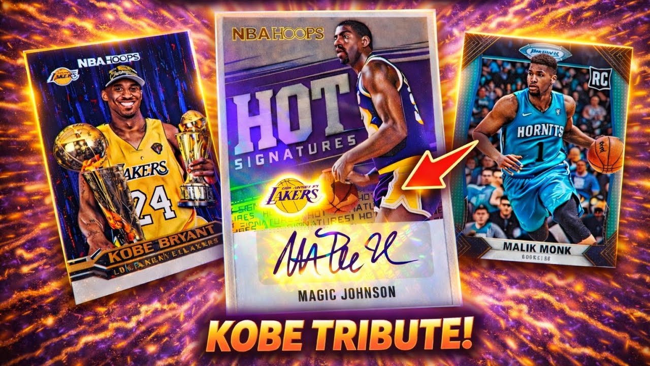 INSANE NBA Pull! Magic Johnson AUTOGRAPH + Kobe Bryant + Malik Monk ROOKIE! 🔥