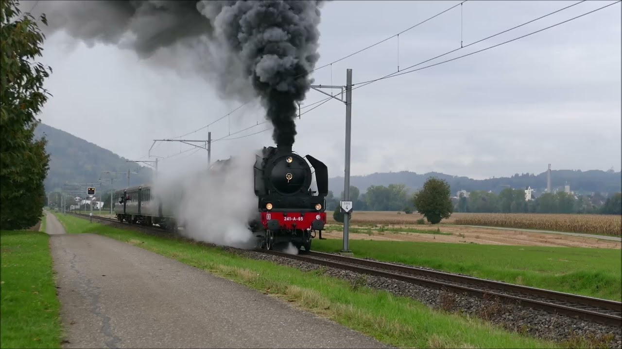 Dampflok 241 A 65 im Einsatz