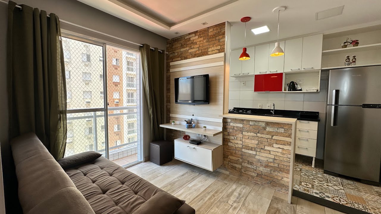 VENDIDO Apartamento todo PLANEJADO, 2 dormitórios, à venda por R$ 310.000 - Ocian - Praia Grande/SP