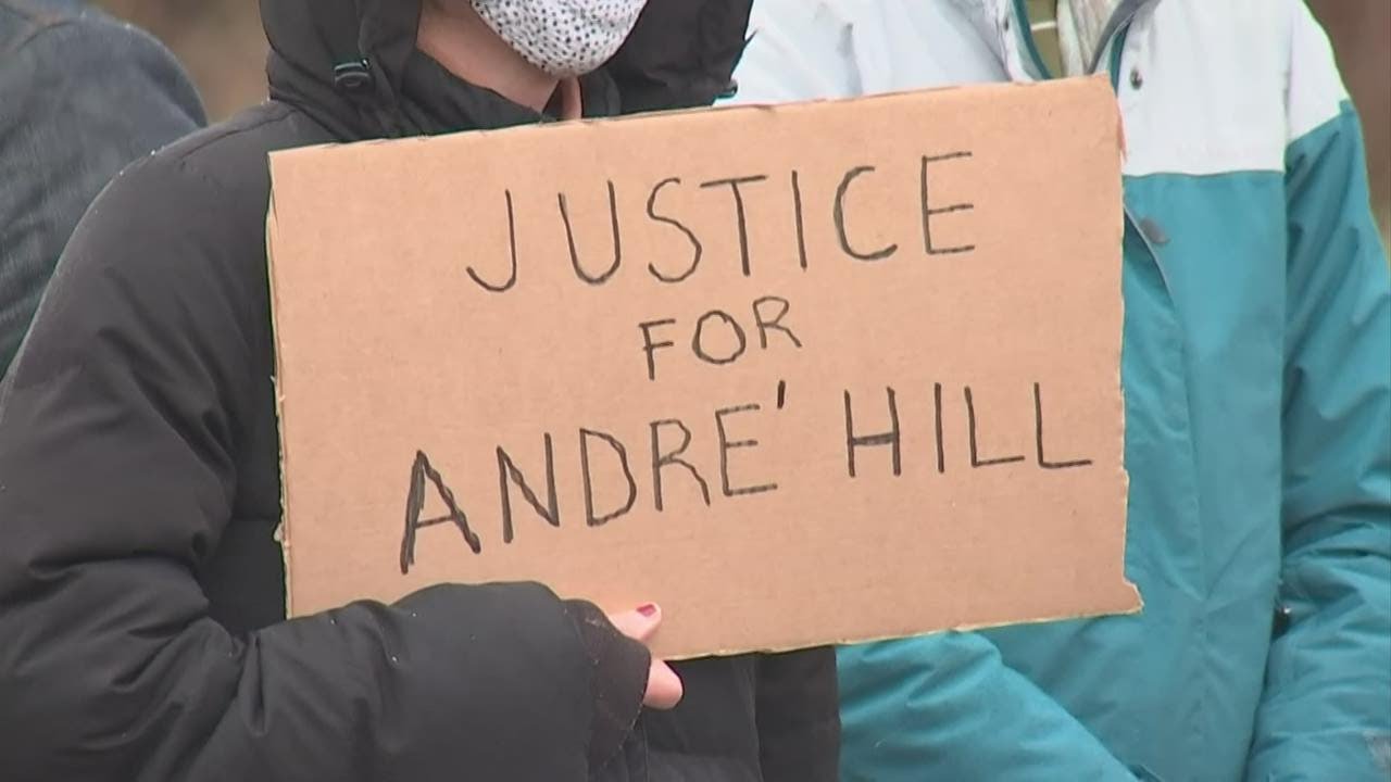 Dozens protest in Columbus neighborhood where Andre' Hill was fatally shot