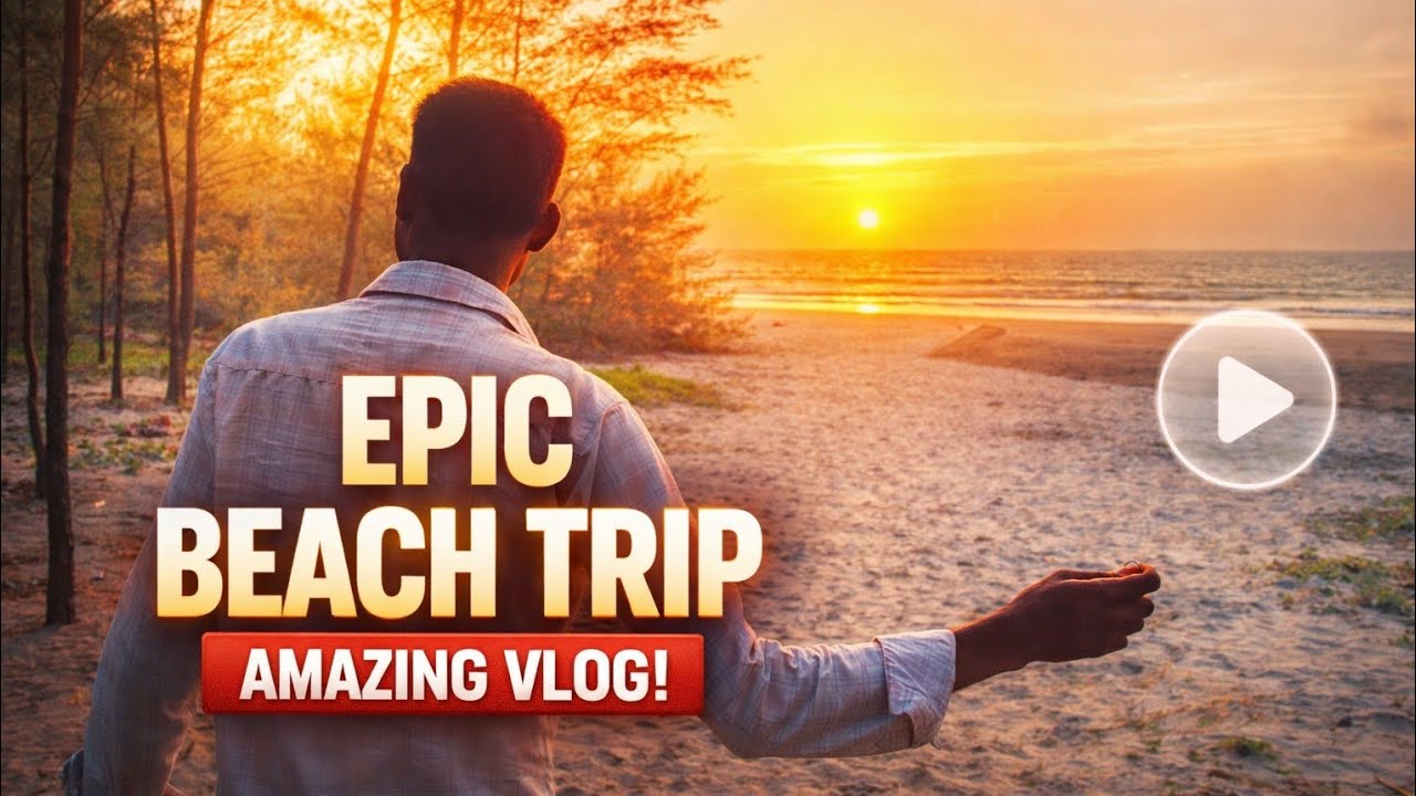 Epic Beach Trip | Amazing Sunset Beach Vlog | Travel Vlog🥰