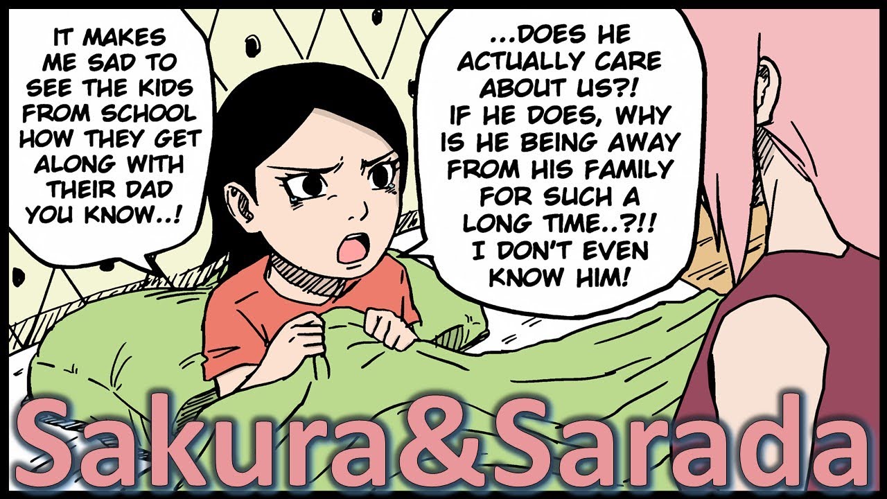Когда он вернется домой? Часть 1 - Сакура и Сарада [SakuSara] Doujinshi [с русскими субтитрами] [HD]