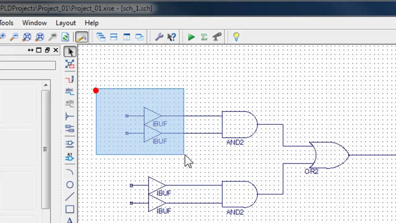 CPLD Basic Tutorial - 3 - Draw shematic