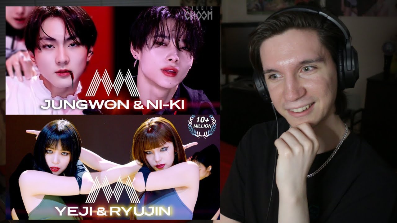 DANCER REACTS TO [MIX & MAX] ENHYPEN Jungwon & Niki, ITZY Yeji & Ryujin [Studio Choom]