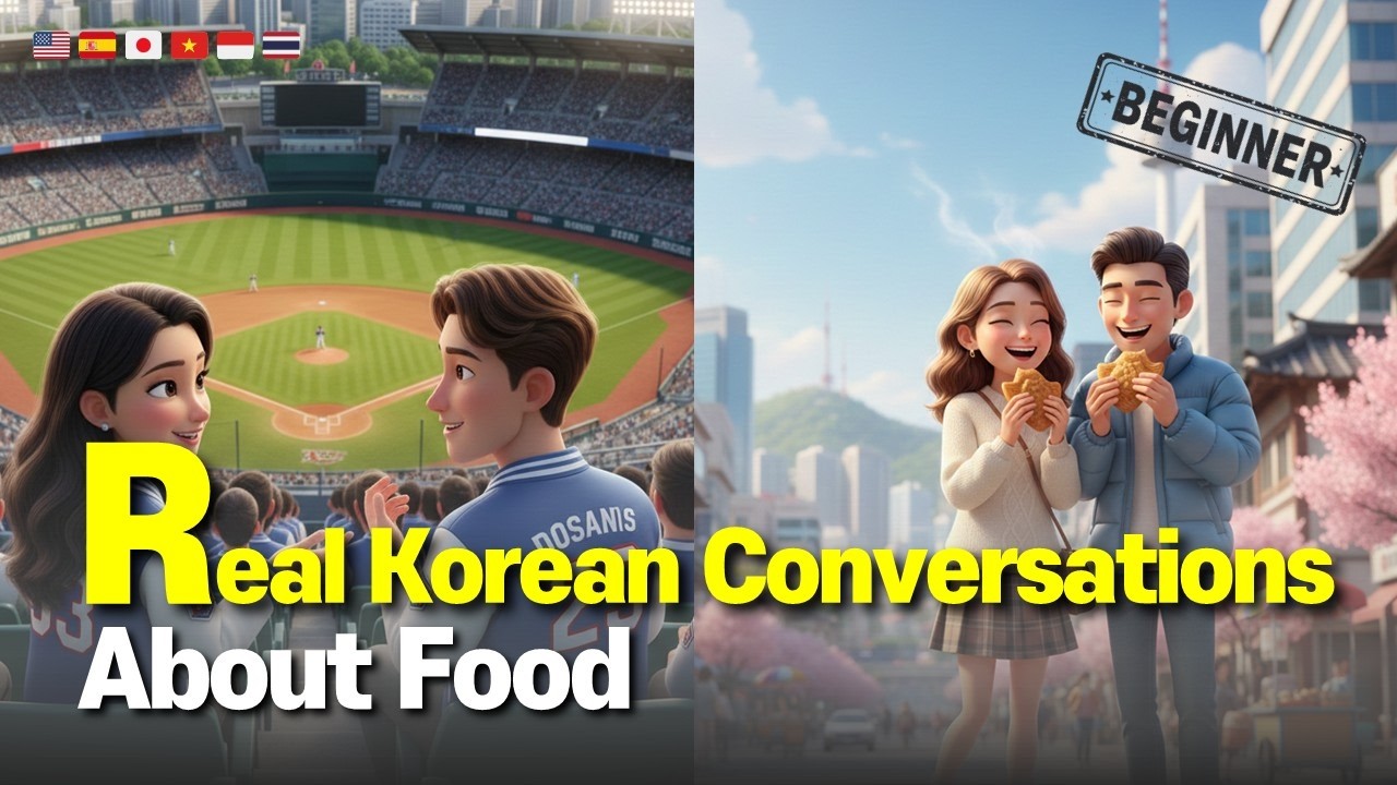 Real Korean Conversations | 5 Easy Scenes About Food | Speak Like a Native