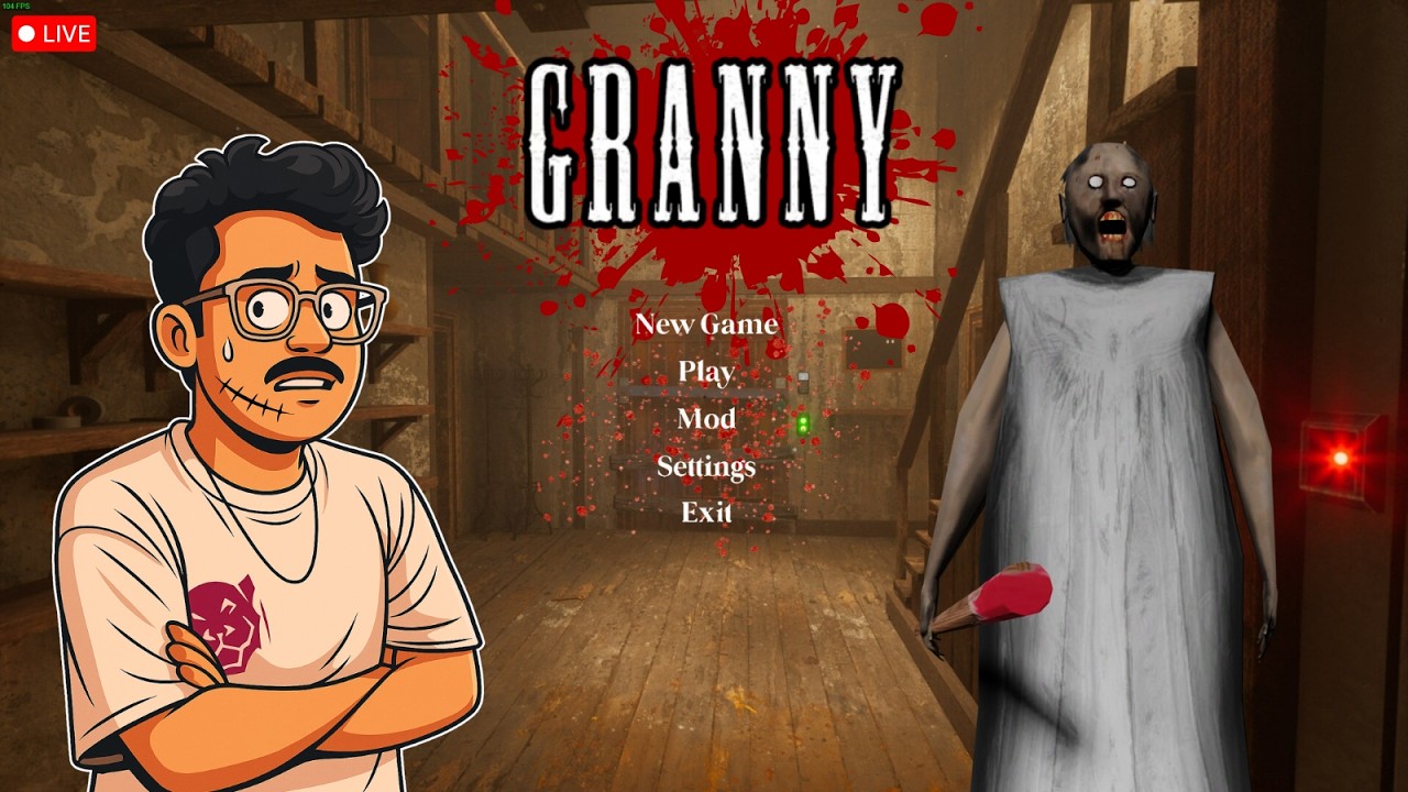 🔴LIVE NOW: GRANNY CHAPTER 1 | @ManasPlayzYT
