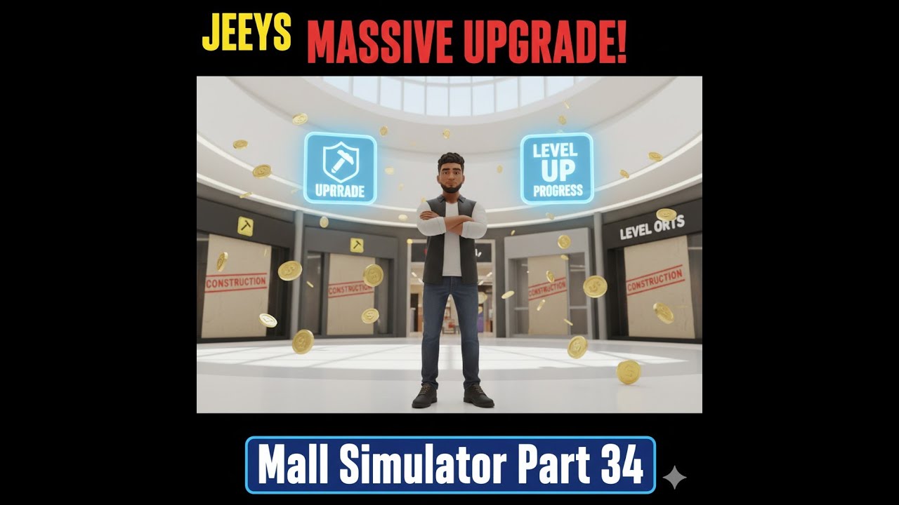 MASSIVE UPGRADE DAY! 🛍️ Upgrading All Level 2 Stores! Mall Simulator 34 #videogame #ohhaiyo #jeeys