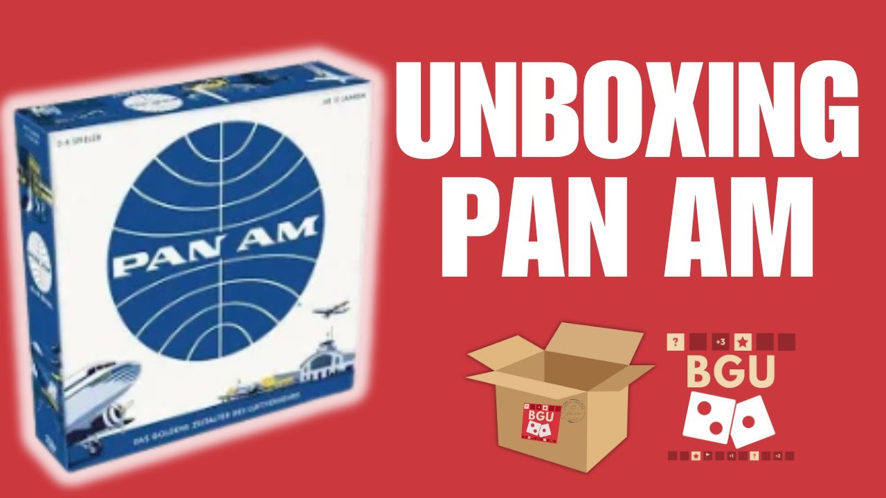 Pan Am Board Game Unboxing