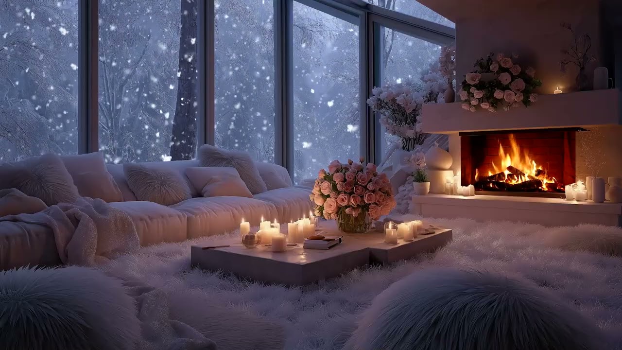 Winter Ambience: Cozy Snowy Night Piano, Soft Cold Air Vibes for Sleep, Study & Relaxation