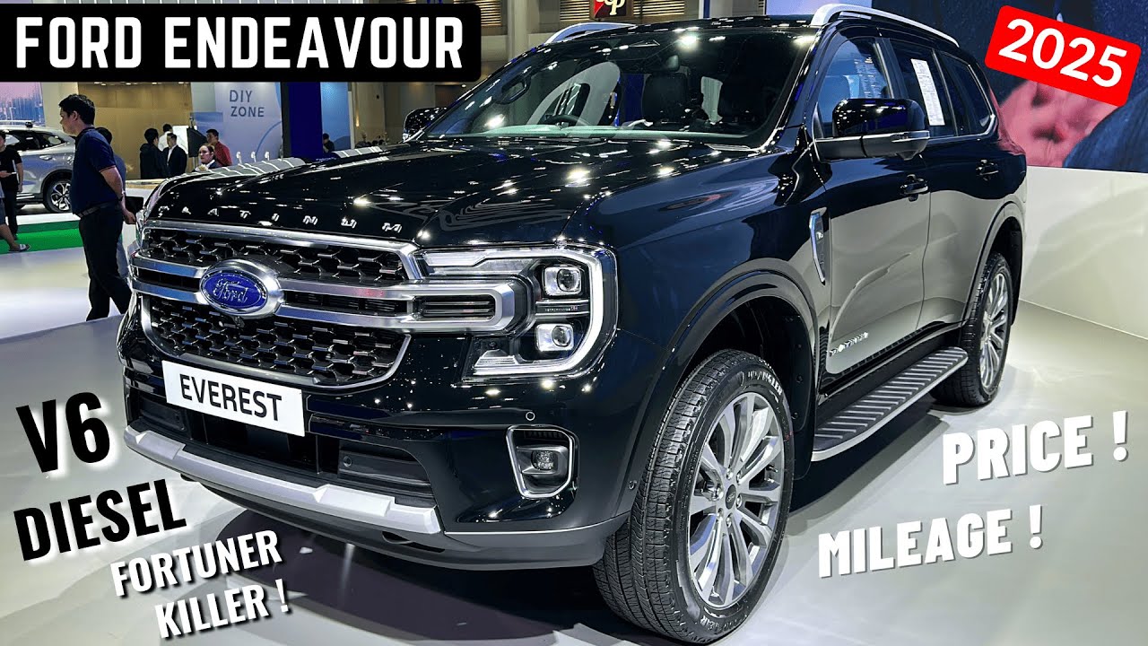 2025 Ford Endeavour V6 Diesel 7-Seater SUV - Toyota Fortuner Facelift & MG Majestor Killer ? Launch
