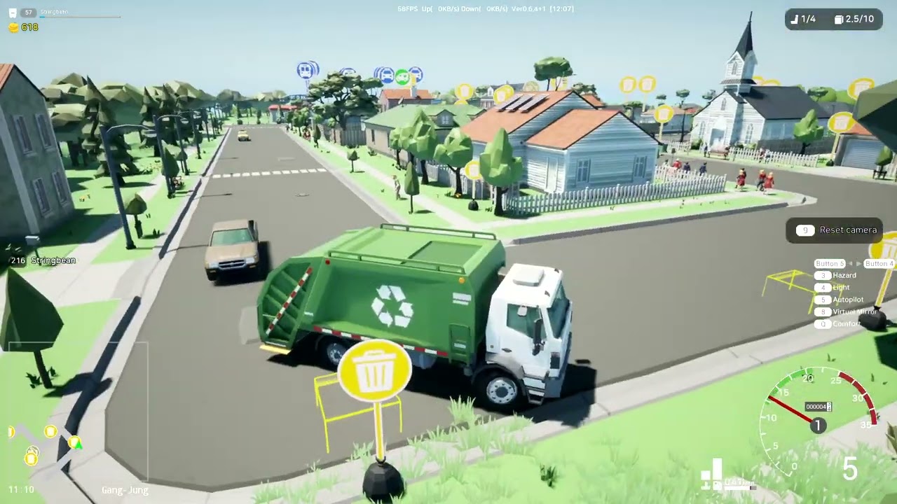 MotorTown: Behind The Wheel - Garbage Collection Day.