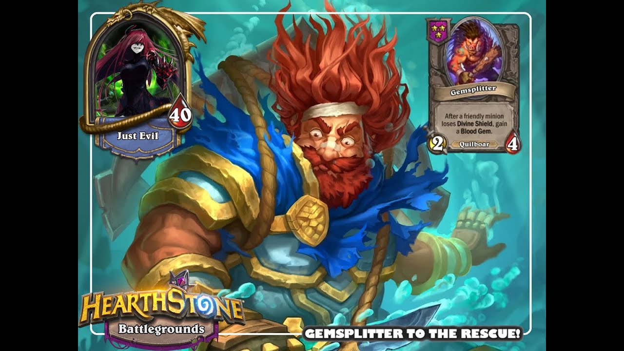 GEMSPLITTER TO THE RESCUE ~ HEARTHSTONE BATTLEGROUNDS